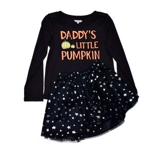 Toughskins Girls Long Sleeve Shirt & Skirt